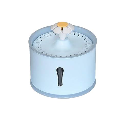 Katzen Trinkbrunnen Leise Kleine Hunde Bewässerungsschale Feeder Wasserspender 2,4L Wasserfiltrationen Brunnen mit Wasserhahn LED von MALSSE
