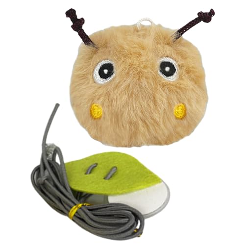 MALSSE Indoor Cats Entertainment Quietschendes Vogelspielzeug mit Simulation Tiergeräusch für Indoor Langeweile Katzen Hängbares Jagdspielzeug Plüsch-Sound für Outdoor-Spielen von MALSSE