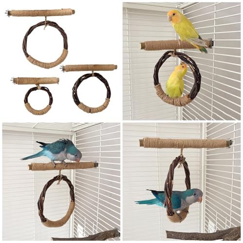Multifunktionaler Papageienständer, Schleifkratzer, Spielzeug für Conure Hängematten, stehend für Papageien, Vögel, Sitzstange Multifunktionaler Papageienständer, Schleifkratzer, Spielzeug für Conure Hängematten, stehend für Papageien, Vögel, Sitzstange von MALSSE