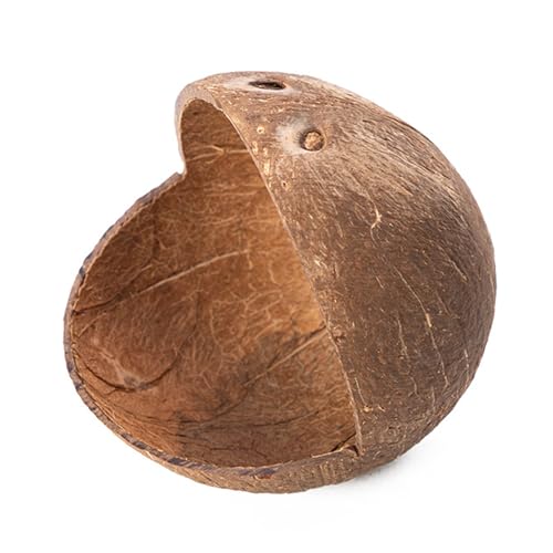 Zwerghamster-Versteck, natürliche Kokosnüsse, Kletterleiter für kleine Hamster, sicheres Kauspielzeug für Kleintiere, Haustier-Versteck, Haus von MALSSE