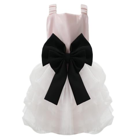 Hundekleid, Hochzeitskleid für Haustiere, Prinzessin, formeller Tutu-Rock mit Schleife, Welpengeburtstagsparty-Outfit, Bekleidung, Mädchen für kleine Hunde, Katzen (Rosa, Größe M) von MAMORE