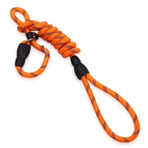 MANA OHANA TREATS 1,5 m reflektierende Hundeleine aus Nylon, kein Ziehen, Trainingsleine, strapazierfähiges Seil für Hunde, verstellbar und leicht, Orange MANA OHANA TREATS 1,5 m reflektierende Hundeleine aus Nylon, kein Ziehen, Trainingsleine, strapazierfähiges Seil für Hunde, verstellbar und leicht, Orange von MANA OHANA TREATS