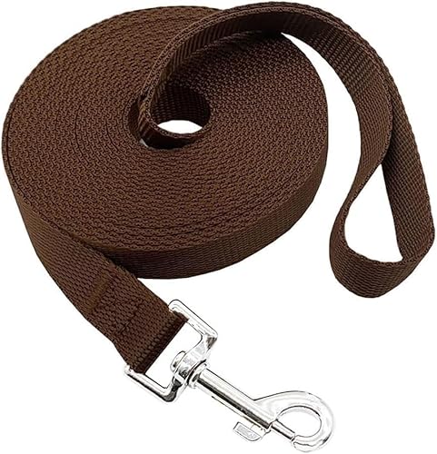 Nylon-Trainingsleine für kleine, mittelgroße und große Hunde, 4,5 m, 6,1 m, 9,1 m, 15,2 m, 30,5 m, für Gehorsamkeitstraining, Camping von MANDAO