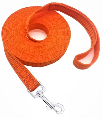 Nylon-Trainingsleine für kleine und mittelgroße Hunde, 4,5 m, 6,1 m, 9,1 m, 15,2 m, 30,5 m, reflektierend, lange Leine, Hunde-/Welpenleine für Gehorsamkeitstraining, Camping Nylon-Trainingsleine für kleine und mittelgroße Hunde, 4,5 m, 6,1 m, 9,1 m, 15,2 m, 30,5 m, reflektierend, lange Leine, Hunde-/Welpenleine für Gehorsamkeitstraining, Camping von MANDAO