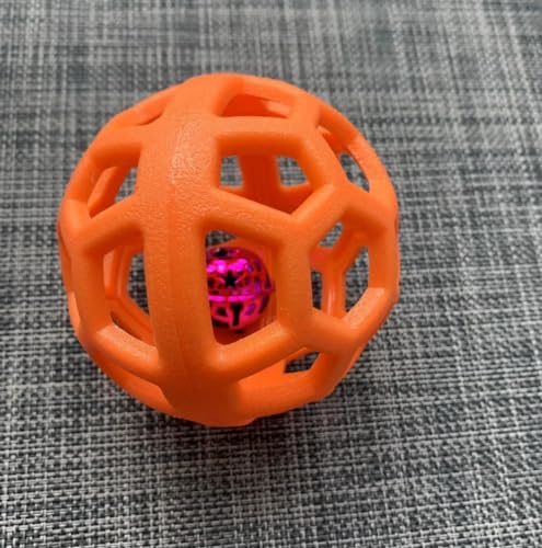 MANEWIN Hund Spielzeug Ball Hohl TPR Kunststoff Eingebaute Glocke Werfen Elastische Sound Haustier Spielzeug Ball 9cm von MANEWIN