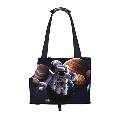 Galaxy Planet bedruckte Hundetragetasche, leicht, vielseitig, tragbar, weich, Tier, bequeme Taschen für kleine Haustiere von MANLUU