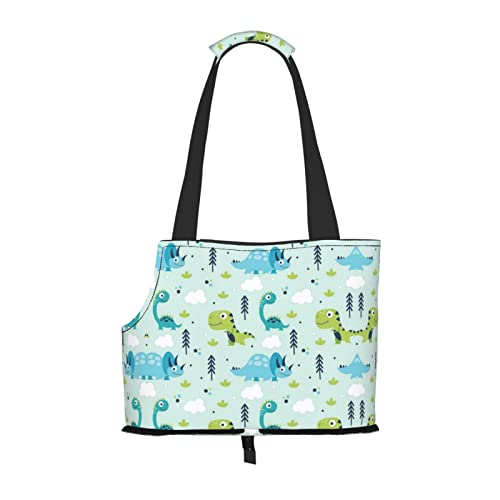 Hundetragetasche, Dinosaurier-Muster, bedruckt, leicht, vielseitig einsetzbar, tragbar, weich, Tier, bequeme Taschen für kleine Haustiere Hundetragetasche, Dinosaurier-Muster, bedruckt, leicht, vielseitig einsetzbar, tragbar, weich, Tier, bequeme Taschen für kleine Haustiere von MANLUU