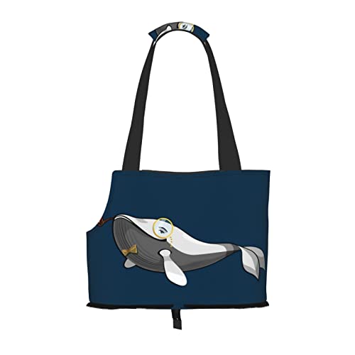 Hundetragetasche, Motiv: Delfine, bedruckt, leicht, vielseitig, tragbar, weich, Tier, bequeme Taschen für kleine Haustiere von MANLUU