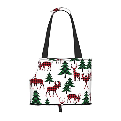 Hundetragetasche, Motiv: Weihnachtsbaum und Rentier, leicht, vielseitig, tragbar, weich, Tier, bequeme Taschen für kleine Haustiere Hundetragetasche, Motiv: Weihnachtsbaum und Rentier, leicht, vielseitig, tragbar, weich, Tier, bequeme Taschen für kleine Haustiere von MANLUU