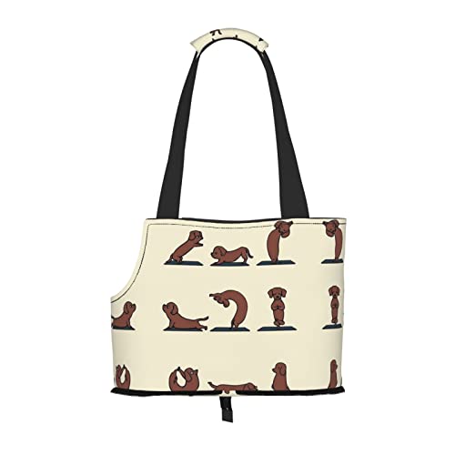 Hundetragetasche, bedruckt, leicht, vielseitig einsetzbar, tragbar, weich, Tier, bequeme Taschen für kleine Haustiere von MANLUU