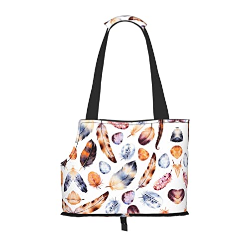 Hundetragetasche, bunt, Pfauenfeder-Druck, leicht, vielseitig, tragbar, weich, Tier, bequeme Taschen für kleine Haustiere Hundetragetasche, bunt, Pfauenfeder-Druck, leicht, vielseitig, tragbar, weich, Tier, bequeme Taschen für kleine Haustiere von MANLUU