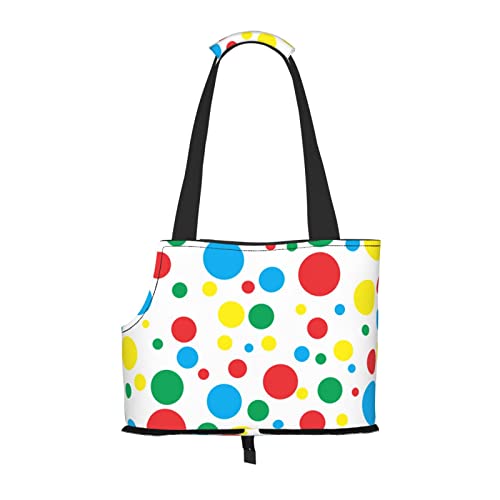 Hundetragetasche, bunt, gepunktet, leicht, vielseitig, tragbar, weich, Tier, bequeme Taschen für kleine Haustiere von MANLUU