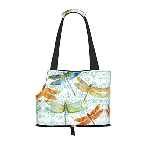 Hundetragetasche, handbemalt, Libelle, bedruckt, leicht, vielseitig einsetzbar, tragbar, weich, Tier, bequeme Taschen für kleine Haustiere Hundetragetasche, handbemalt, Libelle, bedruckt, leicht, vielseitig einsetzbar, tragbar, weich, Tier, bequeme Taschen für kleine Haustiere von MANLUU