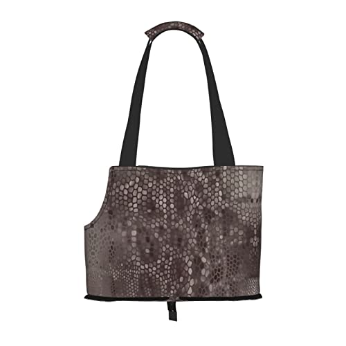 Hundetragetasche, klassisch, Schlangenhaut-Druck, leicht, vielseitig, tragbar, weich, Tier, bequeme Taschen für kleine Haustiere Hundetragetasche, klassisch, Schlangenhaut-Druck, leicht, vielseitig, tragbar, weich, Tier, bequeme Taschen für kleine Haustiere von MANLUU