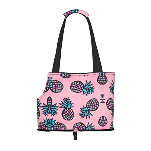 Hundetragetasche, mit Ananas-Druck, leicht, vielseitig, tragbar, weich, Tier, bequeme Taschen für kleine Haustiere Hundetragetasche, mit Ananas-Druck, leicht, vielseitig, tragbar, weich, Tier, bequeme Taschen für kleine Haustiere von MANLUU