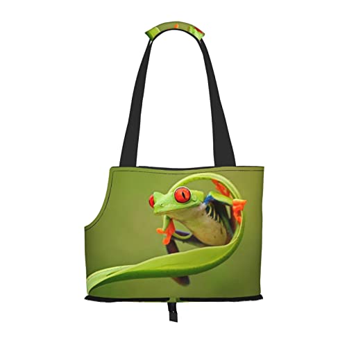 Hundetragetasche, niedlicher grüner Frosch, leicht, vielseitig, tragbar, weich, Tier, bequeme Taschen für kleine Haustiere Hundetragetasche, niedlicher grüner Frosch, leicht, vielseitig, tragbar, weich, Tier, bequeme Taschen für kleine Haustiere von MANLUU
