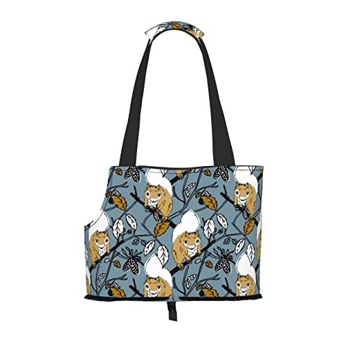 Hundetragetasche, niedliches Eichhörnchen-Motiv, leicht, vielseitig, tragbar, weich, Tier, bequeme Taschen für kleine Haustiere Hundetragetasche, niedliches Eichhörnchen-Motiv, leicht, vielseitig, tragbar, weich, Tier, bequeme Taschen für kleine Haustiere von MANLUU