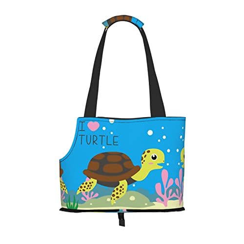 Hundetragetasche mit Aufdruck "I Love Turtle", leicht, vielseitig, tragbar, weich, Tier, bequeme Taschen für kleine Haustiere Hundetragetasche mit Aufdruck "I Love Turtle", leicht, vielseitig, tragbar, weich, Tier, bequeme Taschen für kleine Haustiere von MANLUU