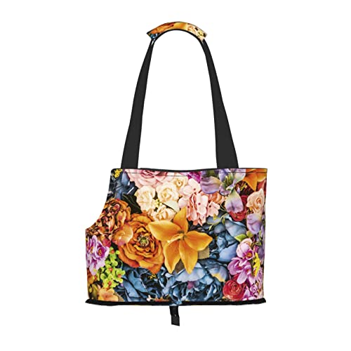 Hundetragetasche mit Blumendruck, leicht, vielseitig einsetzbar, tragbar, weich, Tier, bequeme Taschen für kleine Haustiere Hundetragetasche mit Blumendruck, leicht, vielseitig einsetzbar, tragbar, weich, Tier, bequeme Taschen für kleine Haustiere von MANLUU
