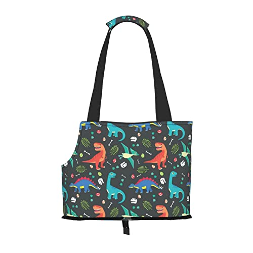 Hundetragetasche mit Cartoon-Dinosaurier-Druck, leicht, vielseitig, tragbar, weich, Tier, bequeme Taschen für kleine Haustiere Hundetragetasche mit Cartoon-Dinosaurier-Druck, leicht, vielseitig, tragbar, weich, Tier, bequeme Taschen für kleine Haustiere von MANLUU