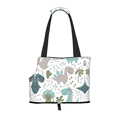 Hundetragetasche mit Cartoon-Dinosaurier-Druck, leicht, vielseitig, tragbar, weich, Tier, bequeme Taschen für kleine Haustiere Hundetragetasche mit Cartoon-Dinosaurier-Druck, leicht, vielseitig, tragbar, weich, Tier, bequeme Taschen für kleine Haustiere von MANLUU