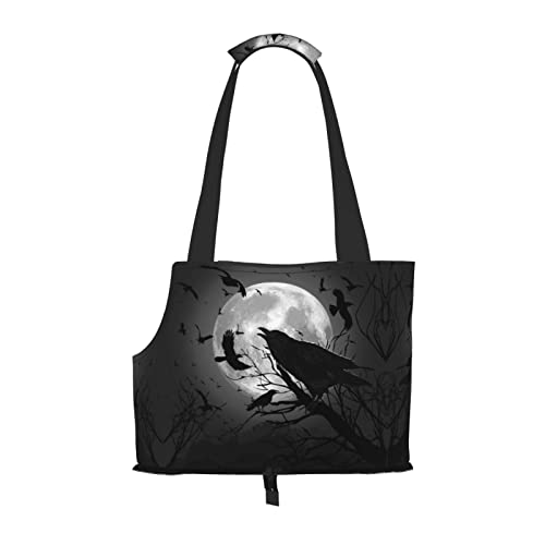 Hundetragetasche mit Krähe und Vögeln, bedruckt, leicht, vielseitig einsetzbar, tragbar, weich, Tier, bequeme Taschen für kleine Haustiere Hundetragetasche mit Krähe und Vögeln, bedruckt, leicht, vielseitig einsetzbar, tragbar, weich, Tier, bequeme Taschen für kleine Haustiere von MANLUU