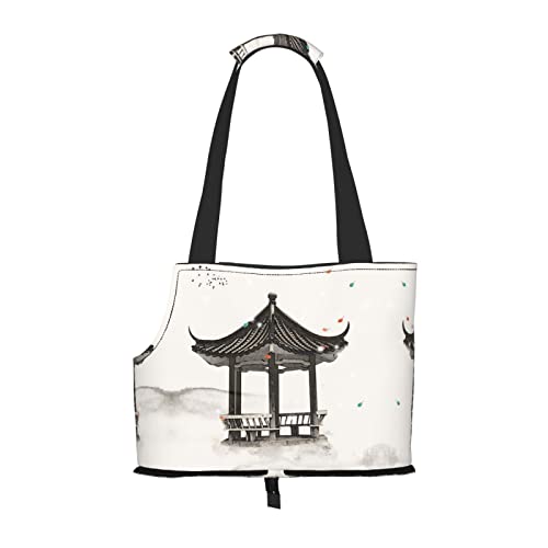 Hundetragetasche mit chinesischer Tintenmalerei, bedruckt, leicht, vielseitig, tragbar, weich, Tier, bequeme Taschen für kleine Haustiere Hundetragetasche mit chinesischer Tintenmalerei, bedruckt, leicht, vielseitig, tragbar, weich, Tier, bequeme Taschen für kleine Haustiere von MANLUU