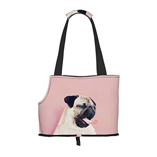 Hundetragetasche mit niedlichem Mops-Motiv, leicht, vielseitig einsetzbar, tragbar, weich, Tier, bequeme Taschen für kleine Haustiere Hundetragetasche mit niedlichem Mops-Motiv, leicht, vielseitig einsetzbar, tragbar, weich, Tier, bequeme Taschen für kleine Haustiere von MANLUU