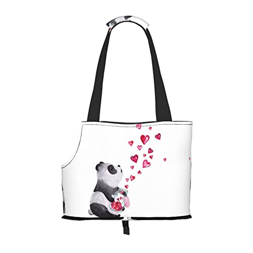 Hundetragetasche mit niedlichen Panda-Herzen, leicht, vielseitig, tragbar, weich, Tier, bequeme Taschen für kleine Haustiere Hundetragetasche mit niedlichen Panda-Herzen, leicht, vielseitig, tragbar, weich, Tier, bequeme Taschen für kleine Haustiere von MANLUU