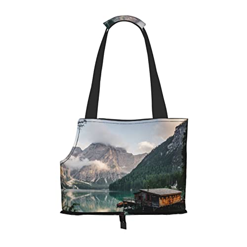 Lake House Views Bedruckte Hundetragetasche, leicht, vielseitig, Tragetasche, tragbar, weich, Tier, bequeme Taschen für kleine Haustiere Lake House Views Bedruckte Hundetragetasche, leicht, vielseitig, Tragetasche, tragbar, weich, Tier, bequeme Taschen für kleine Haustiere von MANLUU