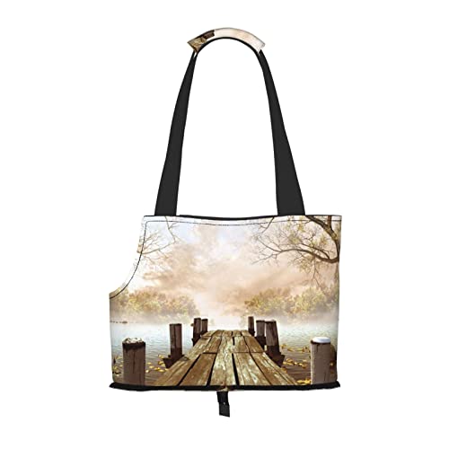 Lake House bedruckte Hundetragetasche, leicht, vielseitig, tragbar, weich, Tier, bequeme Taschen für kleine Haustiere Lake House bedruckte Hundetragetasche, leicht, vielseitig, tragbar, weich, Tier, bequeme Taschen für kleine Haustiere von MANLUU