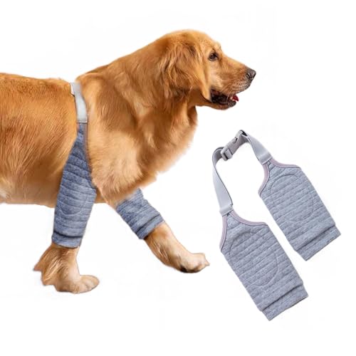 MANON ROSA Ellenbogenschützer für Hunde, verstellbarer Riemen, weiche Polsterung für Vorderbeinstütze, Anti-Brasion, schmutzabweisende Kniebandage, Haustier-Ellenbogenschutz, Ärmel für kleine von MANON ROSA