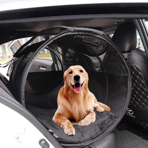 MANON ROSA Pet Tube Kennel Autobox – weicher Tunnel für kleine, mittelgroße und große Hunde und Katzen, doppelseitige Türen, gesicherte Matte, kompakte Aufbewahrung, bequeme, stabile Materialien für MANON ROSA Pet Tube Kennel Autobox – weicher Tunnel für kleine, mittelgroße und große Hunde und Katzen, doppelseitige Türen, gesicherte Matte, kompakte Aufbewahrung, bequeme, stabile Materialien für von MANON ROSA