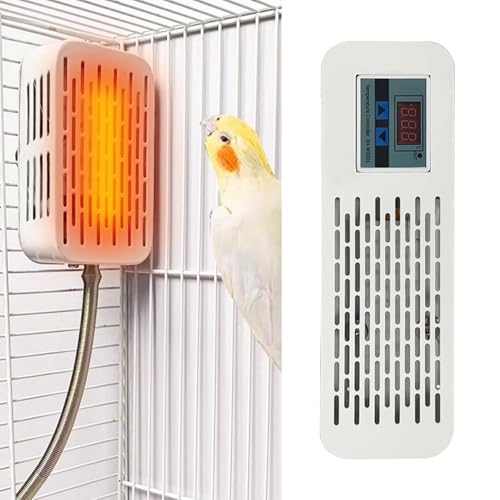 MANON ROSA Vogelkäfig-Heizung mit einstellbarer Temperaturregelung - No-Light Warming Gerät für Sittiche Küken Papageien - Haustier Schnelle Heizung Winterausrüstung für kleine, mittelgroße und große MANON ROSA Vogelkäfig-Heizung mit einstellbarer Temperaturregelung - No-Light Warming Gerät für Sittiche Küken Papageien - Haustier Schnelle Heizung Winterausrüstung für kleine, mittelgroße und große von MANON ROSA