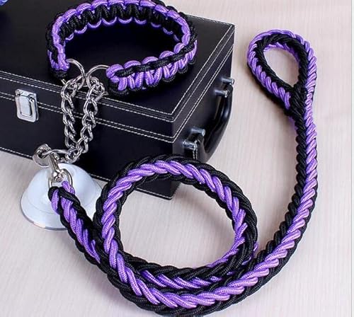 Doppelsträngiges Seil Große Hundeleinen Metall P-Kettenschnalle Nationale Farbe Haustier Zugseil Halsband Set Für Große Hunde 1,2 m Länge Doppelsträngiges Seil Große Hundeleinen Metall P-Kettenschnalle Nationale Farbe Haustier Zugseil Halsband Set Für Große Hunde 1,2 m Länge von MANTOU