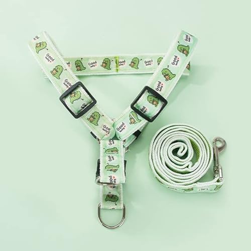 MANTOU Hundegeschirr Weste Leine Atmungsaktives Mesh Pet Produts Adjustbale Nachtlaufleine Hundehalsband für kleine mittelgroße Hunde von MANTOU