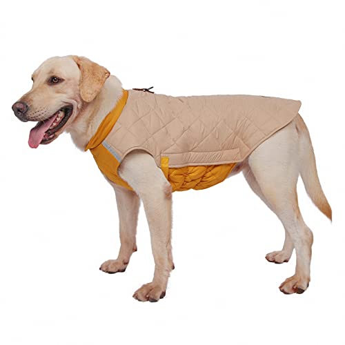 MAOTN Winter-Outdoor-Hundemantel, Winddichte und warme, gepolsterte Kleidung für große, mittlere und kleine Hunde, reflektierende, verdickte Haustierjacke,Beige,5XL MAOTN Winter-Outdoor-Hundemantel, Winddichte und warme, gepolsterte Kleidung für große, mittlere und kleine Hunde, reflektierende, verdickte Haustierjacke,Beige,5XL von MAOTN
