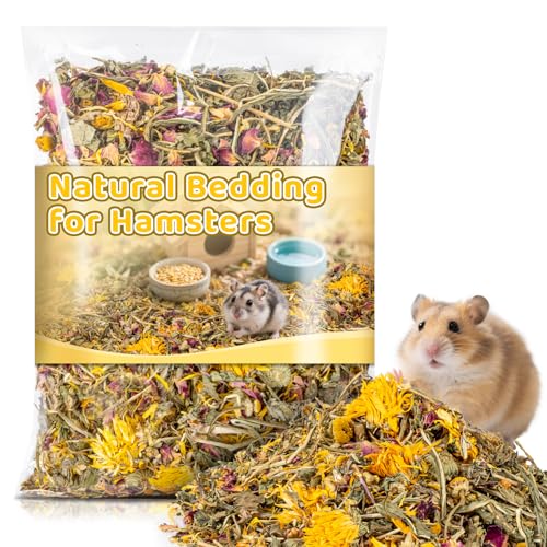 MAQIHAN Hamsterstreu, Geruchskontrolle, 150 g, Hamstersprays und Futterblumen und Kräuter, Substrat, Hamster, Käfigzubehör für Zwerghamster, Rennmäuse oder andere kleine Haustiere MAQIHAN Hamsterstreu, Geruchskontrolle, 150 g, Hamstersprays und Futterblumen und Kräuter, Substrat, Hamster, Käfigzubehör für Zwerghamster, Rennmäuse oder andere kleine Haustiere von MAQIHAN