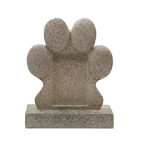 Gedenksteine für Haustiere, Hunde, Harz, Pfotenform, Ornamente für den Innen- und Außenbereich, Gedenkgeschenk, Grabmarkierung von MARCBUSE