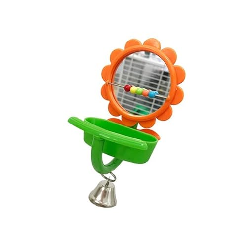 Interaktives Sonnenblumen-Vogelspielzeug mit Futternapf und Sitzstange, Spielstation, Badewanne für Haustiere, Vögel, Käfig, montierte Vogeldusche Interaktives Sonnenblumen-Vogelspielzeug mit Futternapf und Sitzstange, Spielstation, Badewanne für Haustiere, Vögel, Käfig, montierte Vogeldusche von MARCBUSE