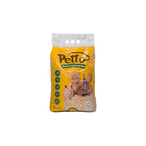 Katzenstreu 5 kg - Holzstreu für Geruchs und Feuchtigkeitskontrolle - Öko 100% Kieferholz - Kompostierbar - Kleintierpellets Katzenstreu 5 kg - Holzstreu für Geruchs und Feuchtigkeitskontrolle - Öko 100% Kieferholz - Kompostierbar - Kleintierpellets von MARDOM HOME