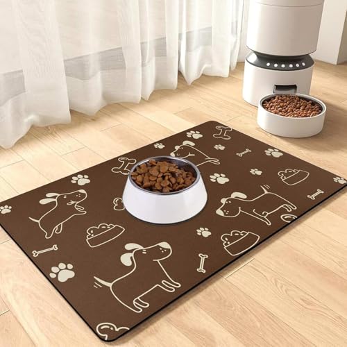 Napfunterlage Hund Futtermatte Katzen: 40x60 cm rutschfeste Katzen Futternapf Unterlage Hundenapf Unterlage - Saugfähig Schnelltrocknend Katzennapf Unterlage Napfunterlage für Katzen Hunde Napfunterlage Hund Futtermatte Katzen: 40x60 cm rutschfeste Katzen Futternapf Unterlage Hundenapf Unterlage - Saugfähig Schnelltrocknend Katzennapf Unterlage Napfunterlage für Katzen Hunde von MARIBUR