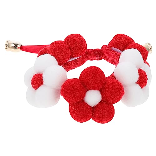 1stk Haustierhalsband Haustierblumen-Krawatten Mädchenschmuck Atmungsaktive Hundehalsbänder Blumen-katzenhalsband Plüsch Hundehalsband Exquisites Hundehalsband Weben Garn Kleidung von MARMERDO