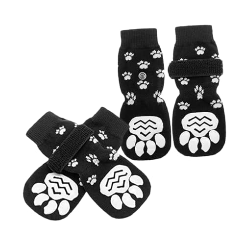 MARMERDO 2 Paar Anti-Rutsch-Hundesocken Hunde-Grip-Socken Pfotenschutz für Haustiere Schuhe für hundepfoten Dog Socks wasserdichte Socken Atmungsaktive Socken für Haustiere von MARMERDO