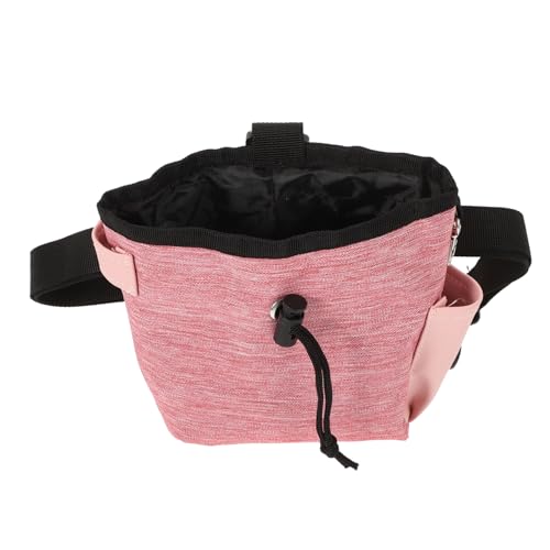 MARMERDO Gürteltasche Für Das Hundetraining Hüfttasche Zum Wandern Für Hunde Tragbare Leckerlibeutel Outdoor-snackbeutel Für Welpen Leckerlibeutel Für Haustier Rosa Tragetasche Oxford-Stoff von MARMERDO