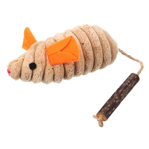 MARMERDO Spielzeug Lustiges Katzenspielzeug Baumwollseil Haustier Holz Spielzeuge von MARMERDO