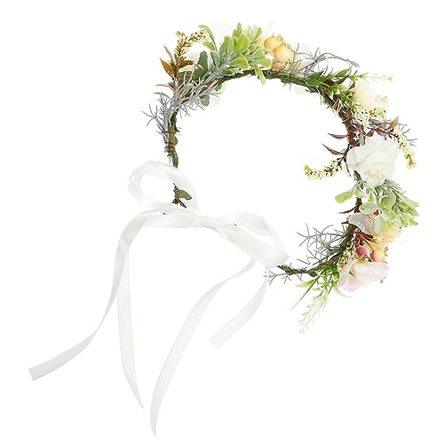 MARMERDO Hund Hochzeit Blumenhalsband Blumenkrone für Hunde zur Hochzeit Blumen-Hundehalsband-Dekor Hochzeitsdekorationen Girlande Blumenhalsband für Hunde Hund Blumenkrone von MARMERDO