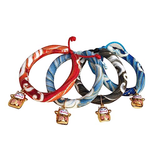 MARMERDO Verstellbares Halsband für Haustiere Handgemachte japanische Blumenhalskette für Haustiere Japanisches Design für Haustierhalsbänder japanische Halsketten handgefertigte Halsketten von MARMERDO