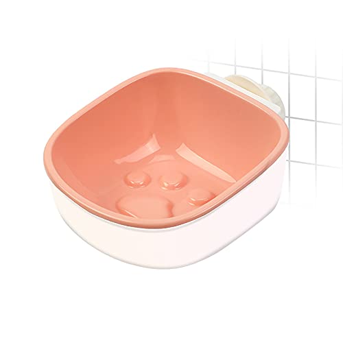 MARMODAY Basic Bowls Abnehmbarer 2-in-1 Hundebox Wassernapf Kein Verschütten Abnehmbarer Hundenapf zum Aufhängen Pink1 von MARMODAY