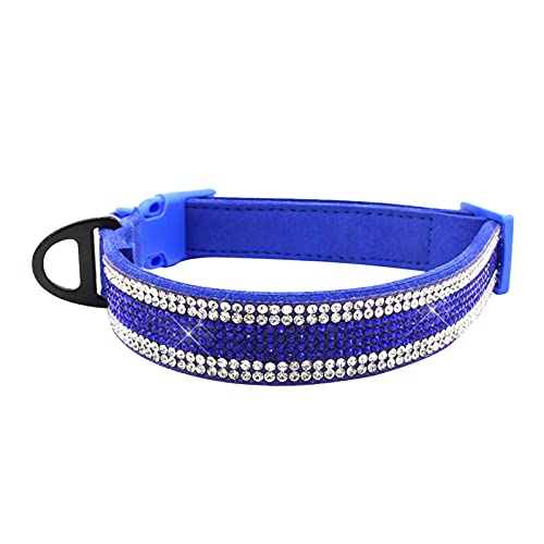 MARMODAY Wildleder-Mikrofaser-Halsband, verstellbar, Haustier-Halsband, Hundehalsband, gepolstert, weich und langlebig von MARMODAY